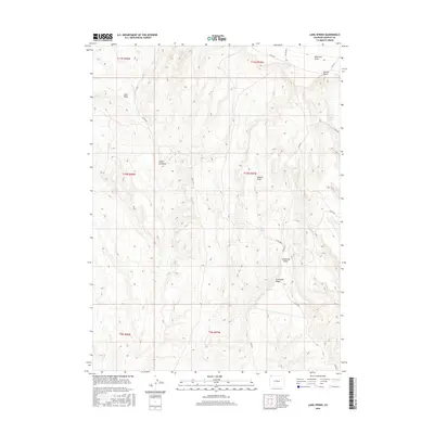 2016 Map of Lang Spring, 2016 Print