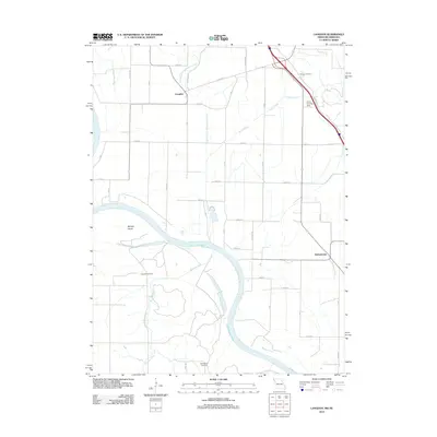 2012 Map of Langdon, 2012 Print