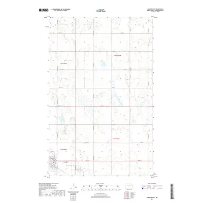 2017 Map of Langdon East, 2017 Print