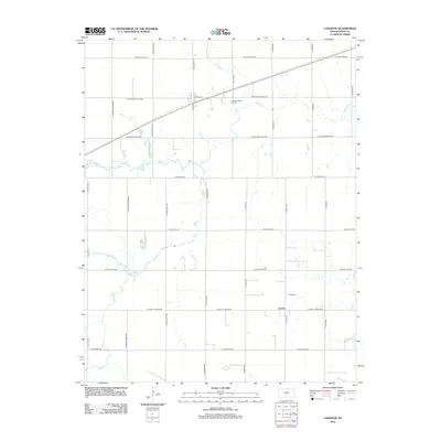 2012 Map of Langdon, 2012 Print