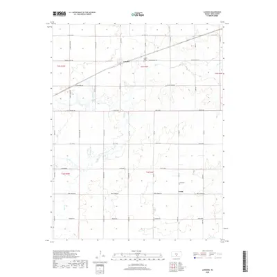 2018 Map of Langdon, 2018 Print
