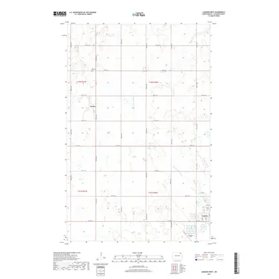 2017 Map of Langdon West, 2017 Print
