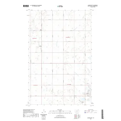 2020 Map of Langdon West, 2020 Print