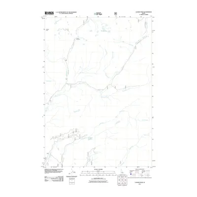2011 Map of Langer Peak, 2011 Print