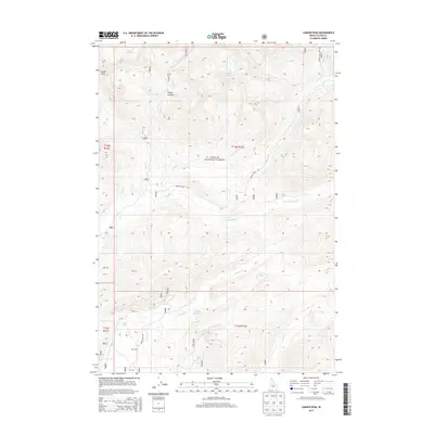 2013 Map of Langer Peak, 2013 Print
