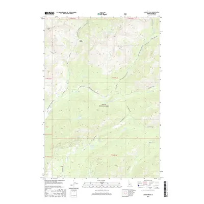 2017 Map of Langer Peak, 2017 Print