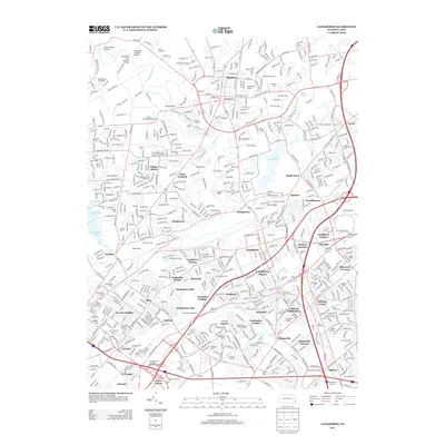 2013 Map of Langhorne, 2013 Print