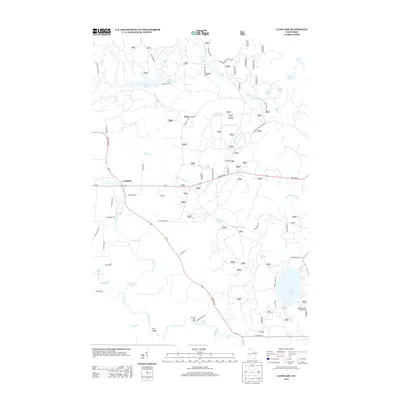 2013 Map of Langlade, 2013 Print