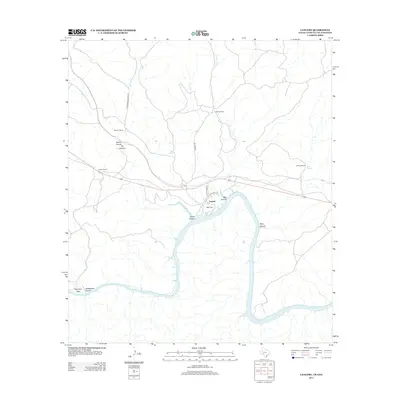 2013 Map of Langtry, 2013 Print