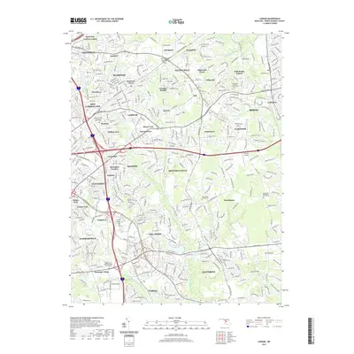 2019 Map of Lanham, 2019 Print