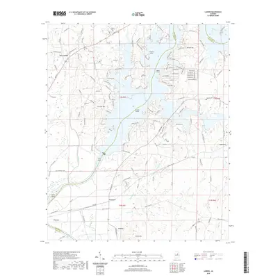 2020 Map of Laniers, 2020 Print