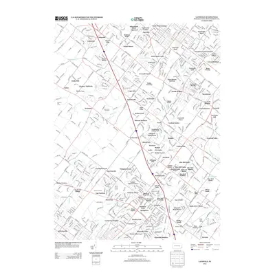 2013 Map of Lansdale, 2013 Print