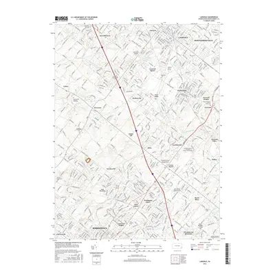 2016 Map of Lansdale, 2016 Print