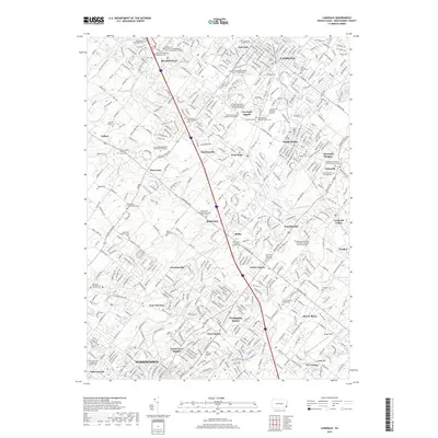 2019 Map of Lansdale, 2019 Print