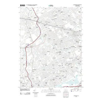 2010 Map of Lansdowne, 2010 Print