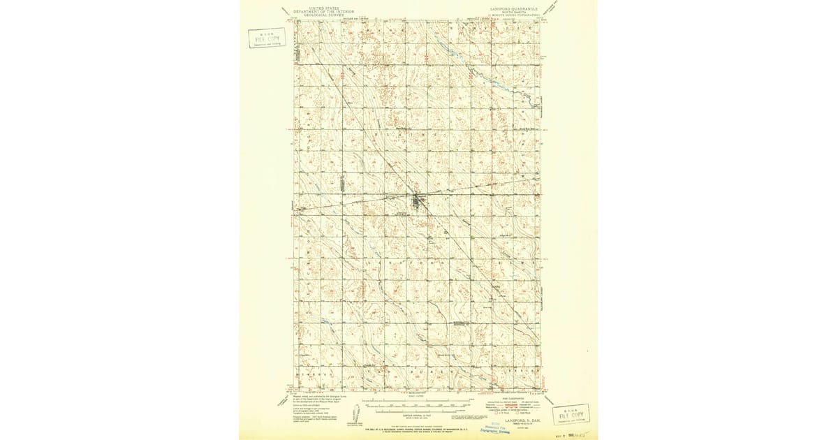 1950s Maps of Truro, ND | Pastmaps