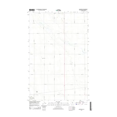 2014 Map of Lansford NE, 2014 Print