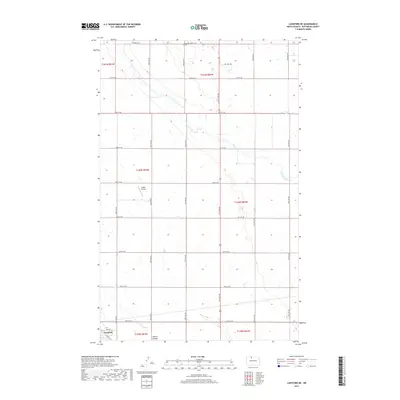2017 Map of Lansford NE, 2017 Print