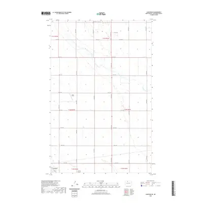 2020 Map of Lansford NE, 2020 Print