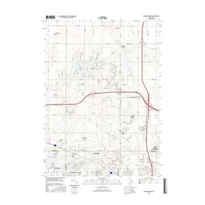 2017 Map of Lansing North, 2017 Print