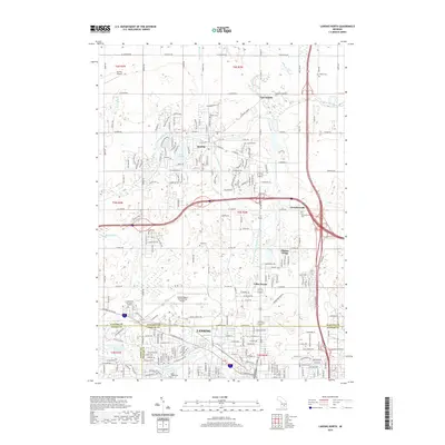 2019 Map of Lansing North, 2019 Print