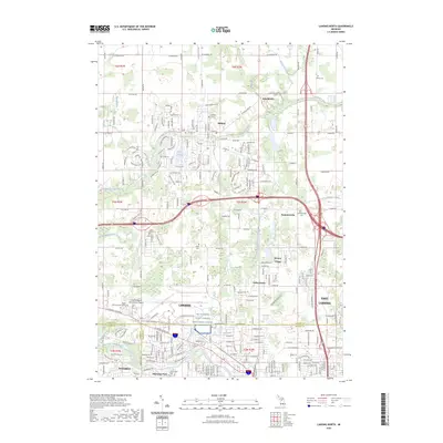 2023 Map of Lansing North, 2023 Print
