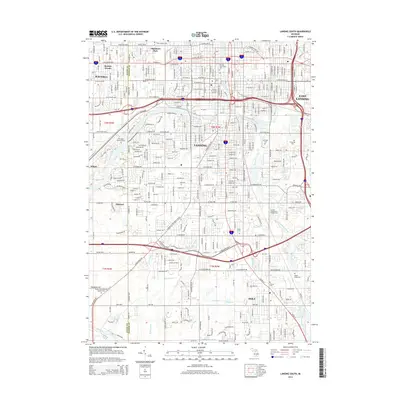 2014 Map of Lansing South, 2014 Print