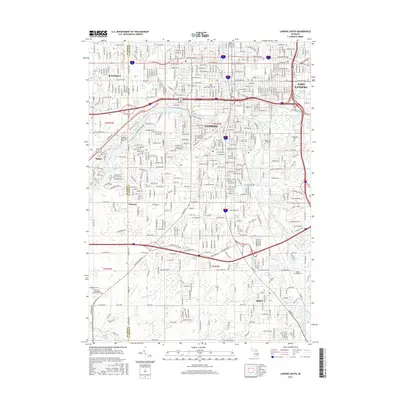 2017 Map of Lansing South, 2017 Print