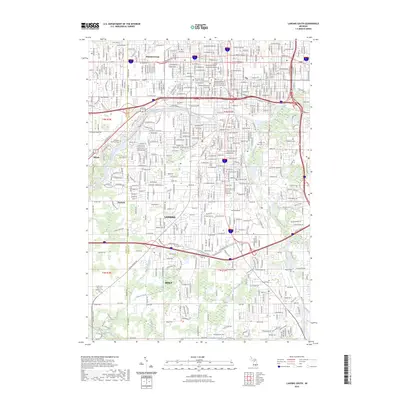 2023 Map of Lansing South, 2023 Print