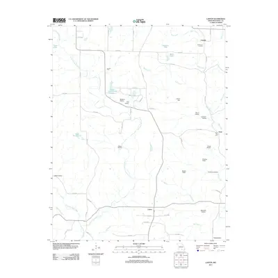 2011 Map of Lanton, 2011 Print