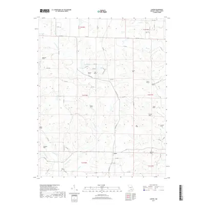 2017 Map of Lanton, 2017 Print