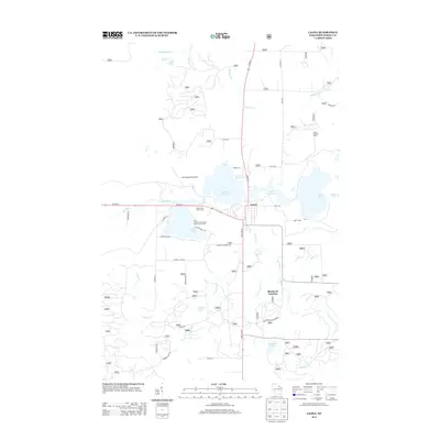 2013 Map of Laona, 2013 Print
