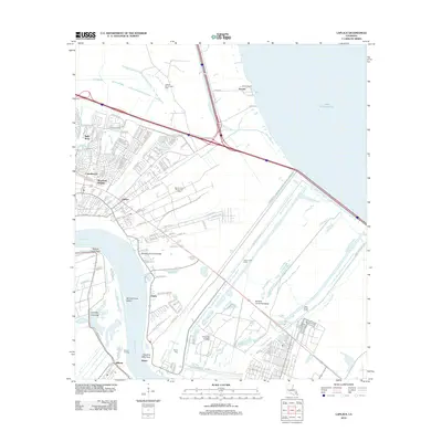 2012 Map of Laplace, 2012 Print