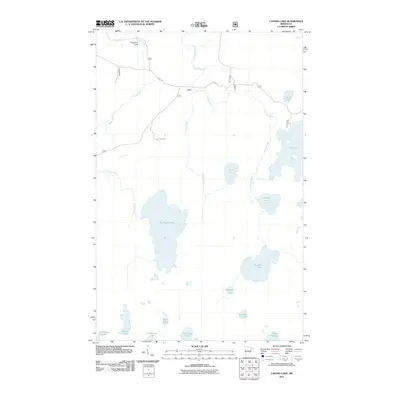 2011 Map of Lapond Lake, 2011 Print