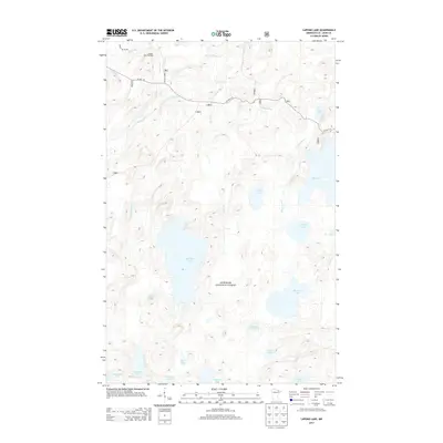 2013 Map of Lapond Lake, 2013 Print
