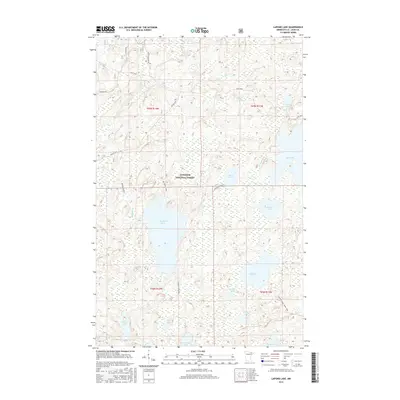 2016 Map of Lapond Lake, 2016 Print