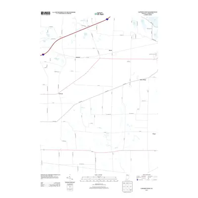 2013 Map of LaPorte West, 2013 Print