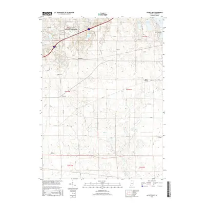 2016 Map of LaPorte West, 2016 Print