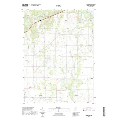 2019 Map of LaPorte West, 2019 Print