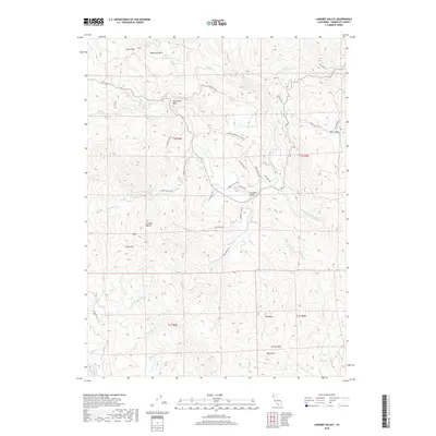 2018 Map of Larabee Valley, 2018 Print