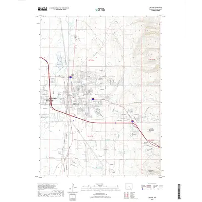2017 Map of Laramie, 2017 Print