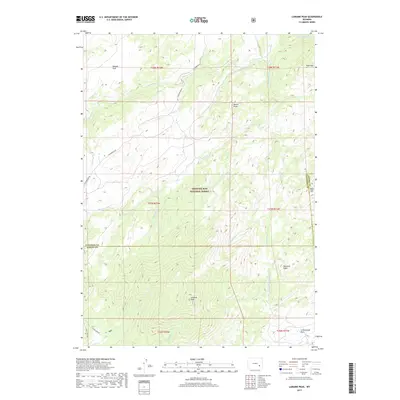 2017 Map of Laramie Peak, 2017 Print