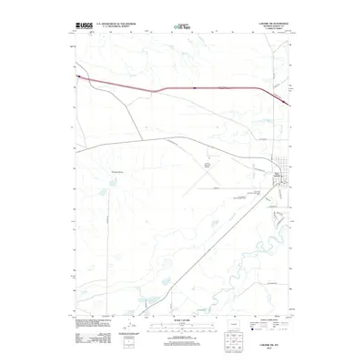 2012 Map of Laramie SW, 2012 Print