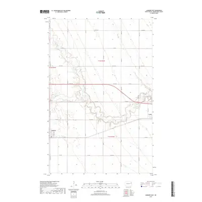 2018 Map of Larimore East, 2018 Print