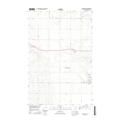 2014 Map of Larimore West, 2014 Print