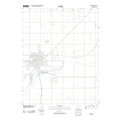 2009 Map of Larned, 2009 Print