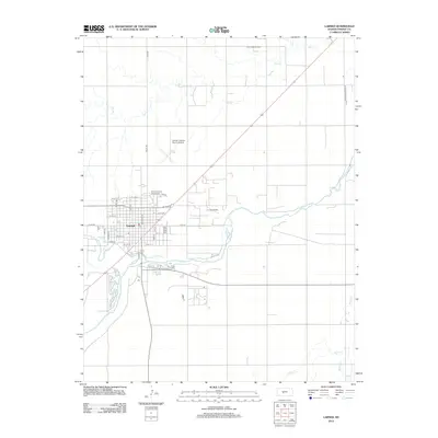 2012 Map of Larned, 2012 Print