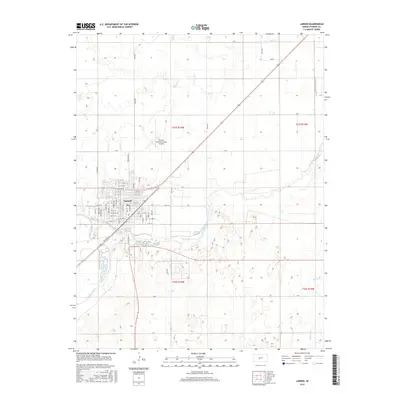 2015 Map of Larned, 2015 Print