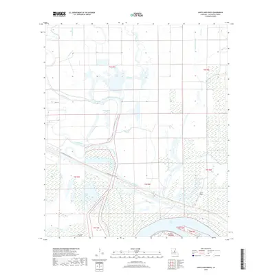 2018 Map of Larto Lake North, 2018 Print