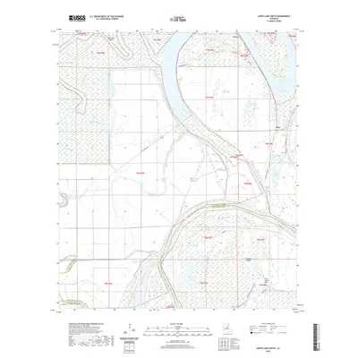 2020 Map of Larto Lake South, 2020 Print